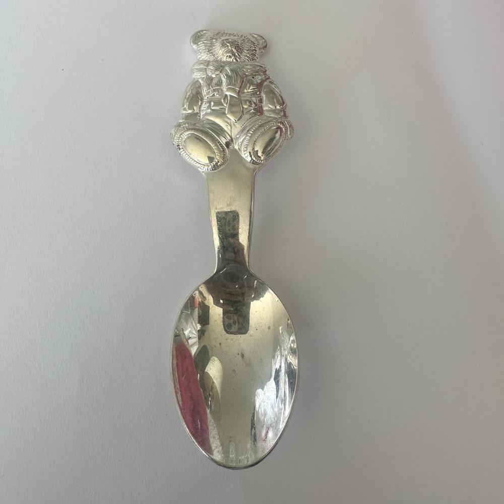 Ralph Lauren Polo Bear Silver Plated Child Spoon Kids‎ Flatware Teddy Suit